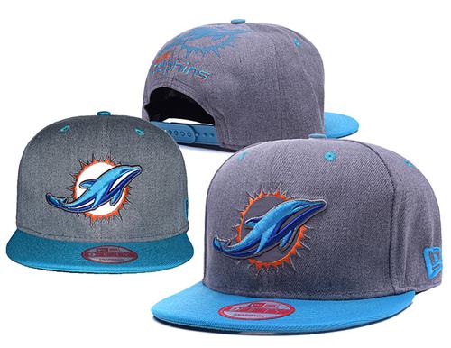 NFL Miami Dolphins Logo Stitched Snapback Hats 025